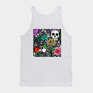 Skeleton Bouquet Tank Top